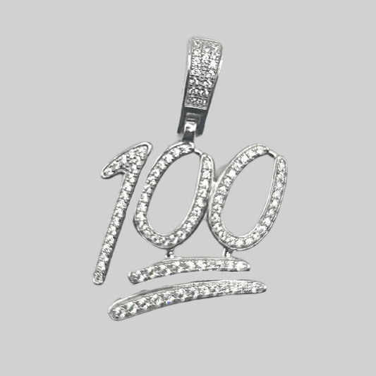 Silver 100 pendant