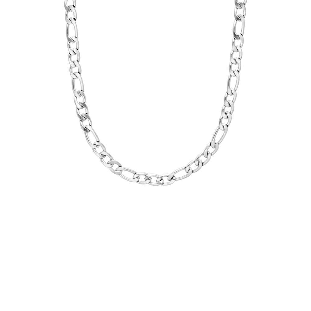7 MM ZILVEREN FIGARO KETTING - 925 ZILVER -
