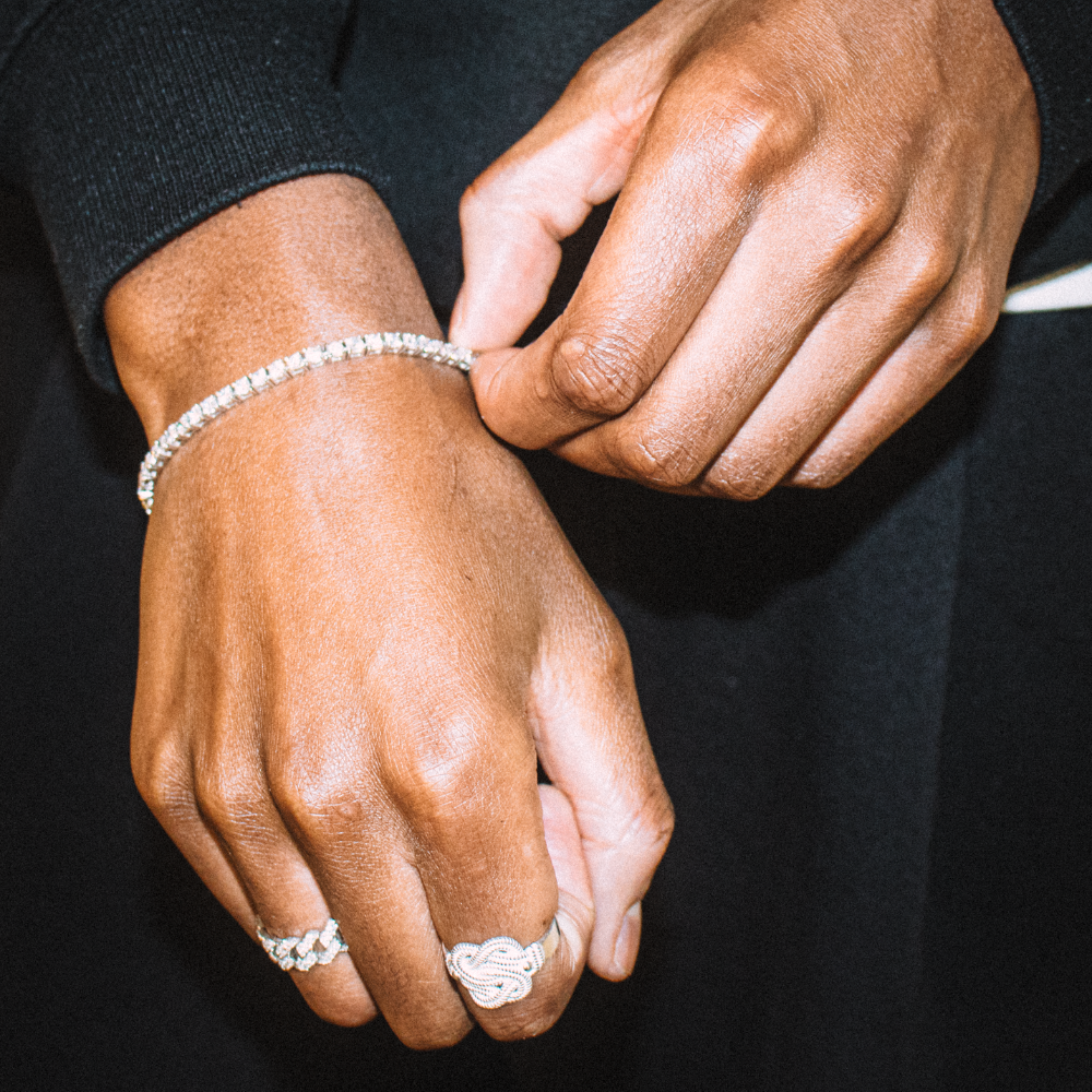 Silver carpet beater ring - 925 silver -