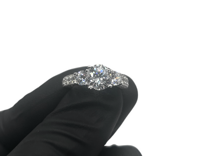 Princessen ring iced out - 925 zilver -