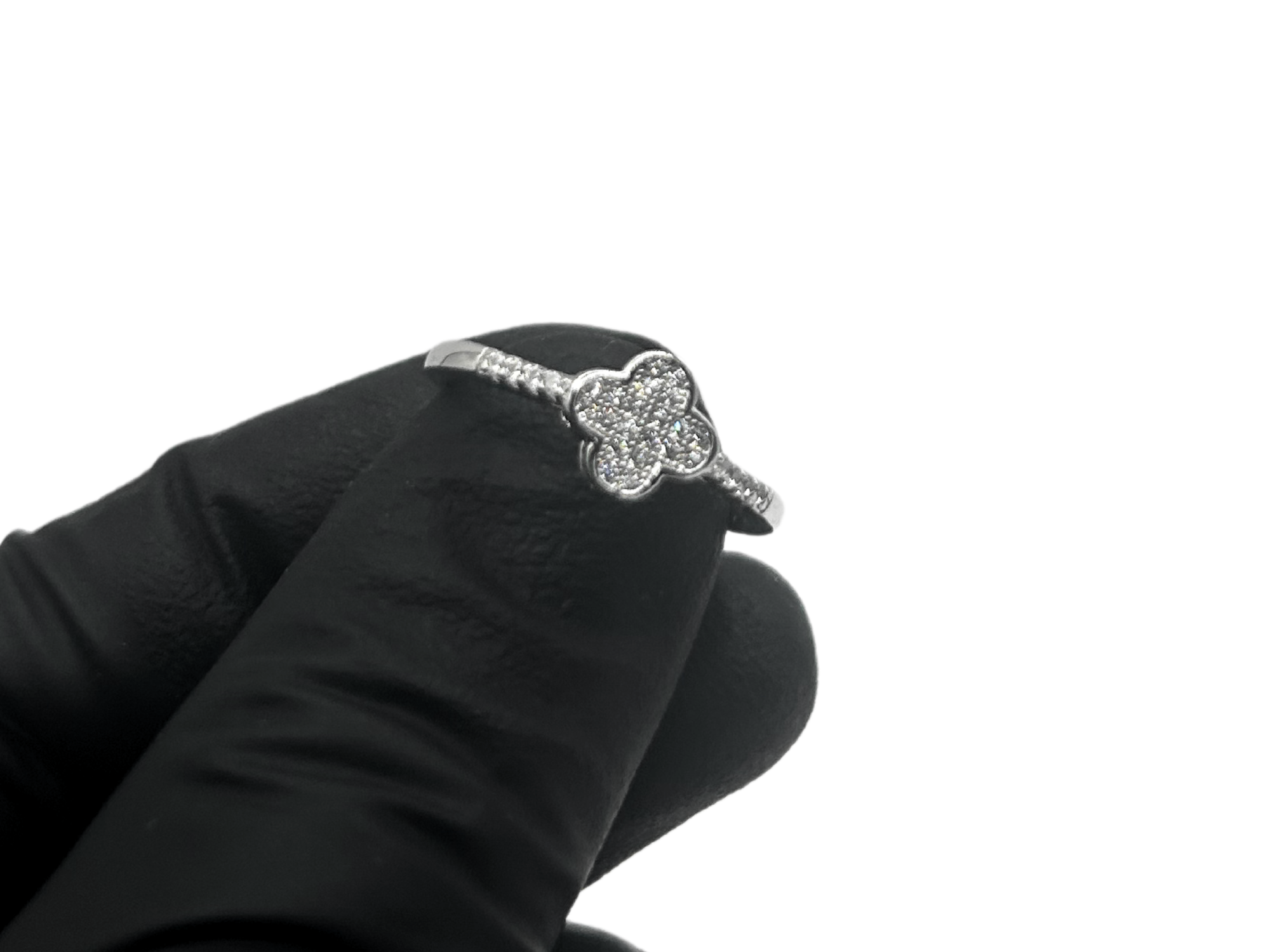 Kleine klaver ring - 925 zilver -