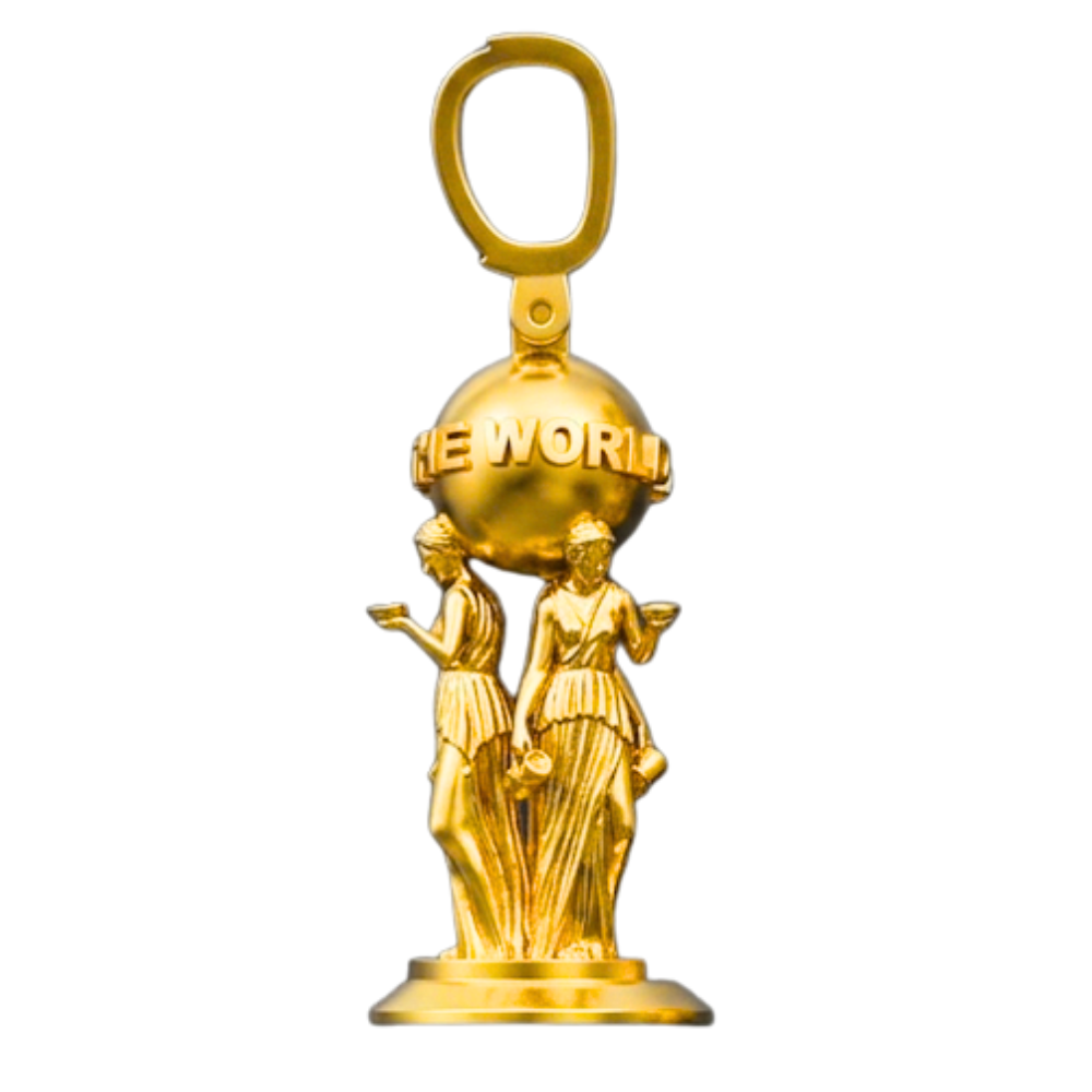 CUSTOM 'THE WORLD IS YOURS PENDANT' - 925 zilver -