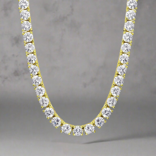 ICED OUT TENNIS CHAIN - 5MM 925 SILVER