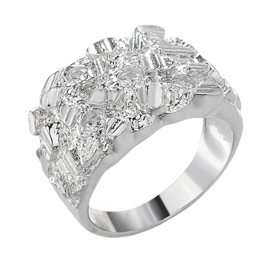 Zilveren piet piet ring - 925 zilver -