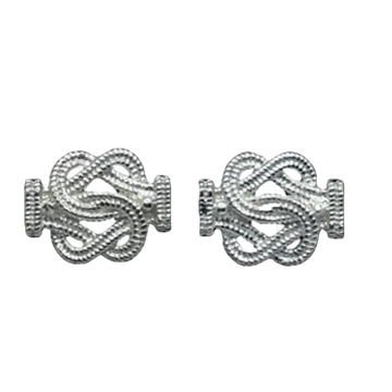 Zilveren mattenklopper oorbellen - 925 zilver -