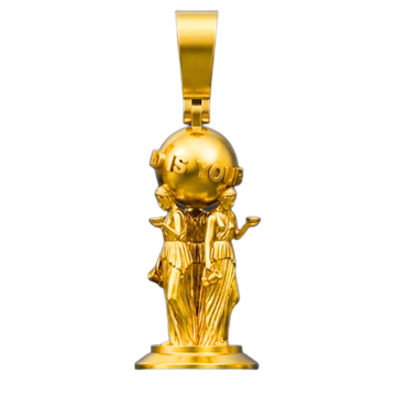CUSTOM 'THE WORLD IS YOURS PENDANT' - 925 zilver -