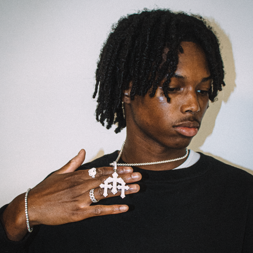 ICED OUT 3 CROSSES PENDANT - 925 SILVER -