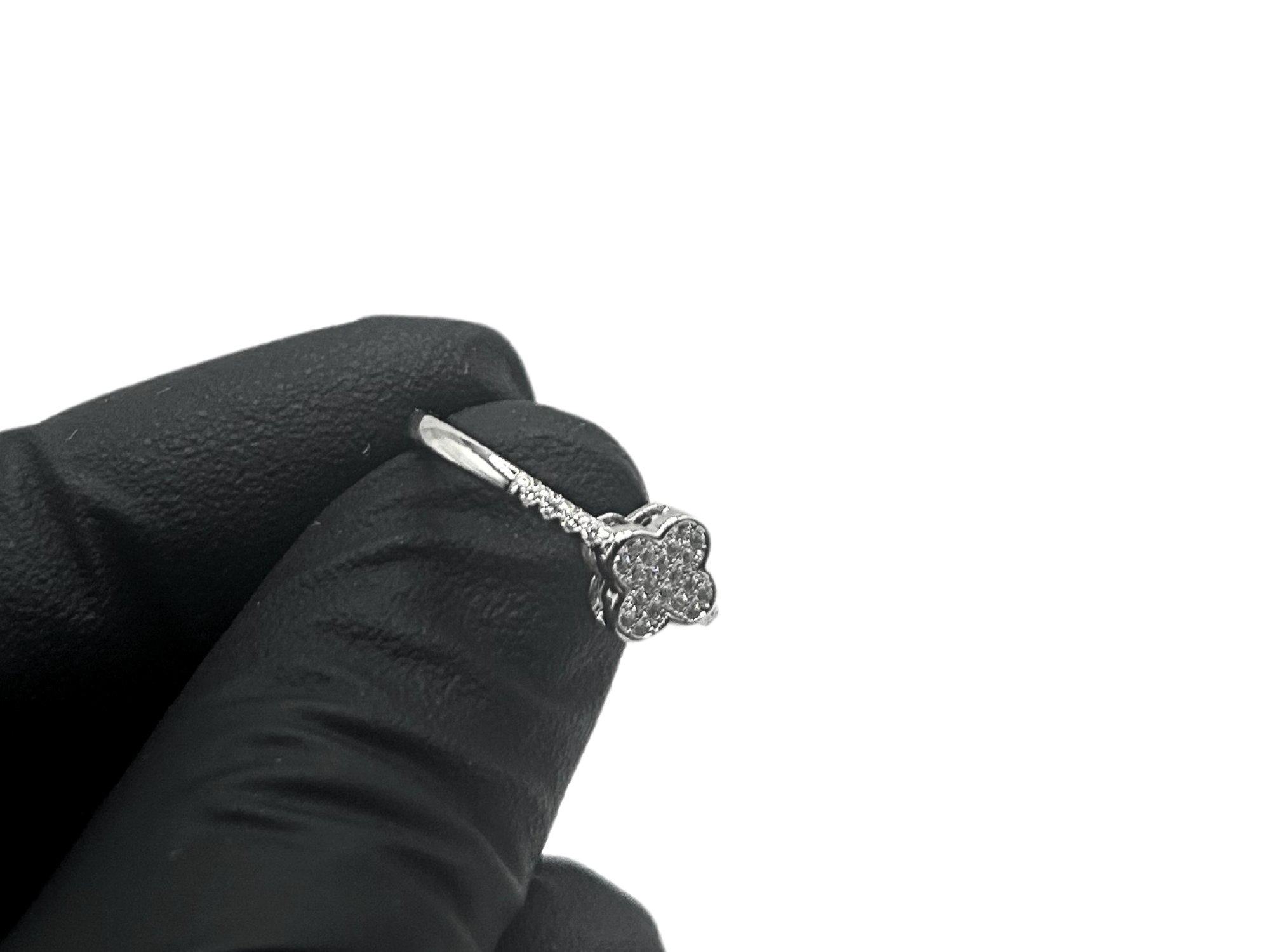 Kleine klaver ring - 925 zilver -