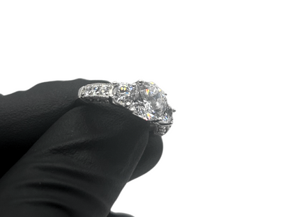 Princessen ring iced out - 925 zilver -