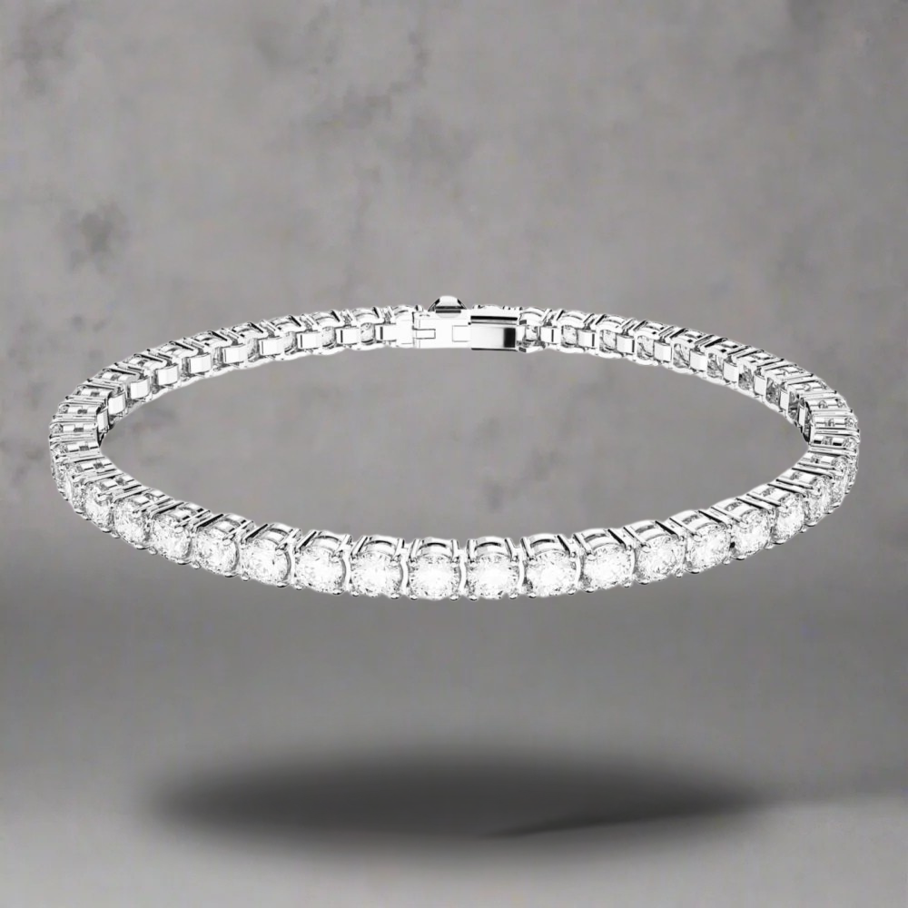 4 MM ZILVEREN TENNIS ARMBAND - 925 ZILVER -