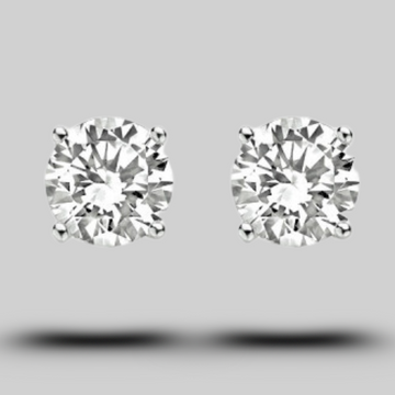 Silver zirconia earrings - 925 silver -