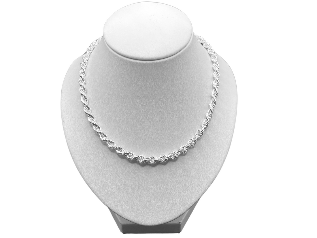 5 MM rope chain - 925 zilver -