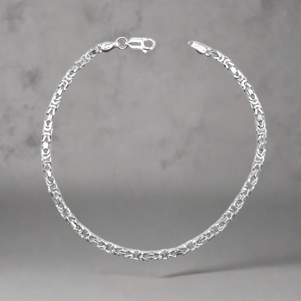 3 MM koningsarmband - 925 zilver -