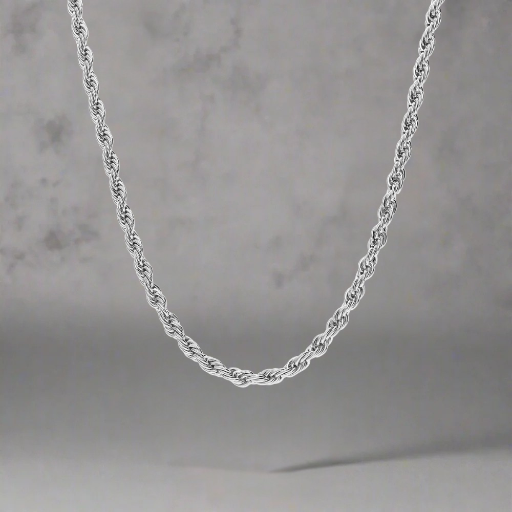 ZILVEREN 3 MM ROPE CHAIN - 925 ZILVER -