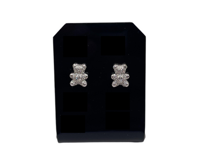 Silver teddy bear set