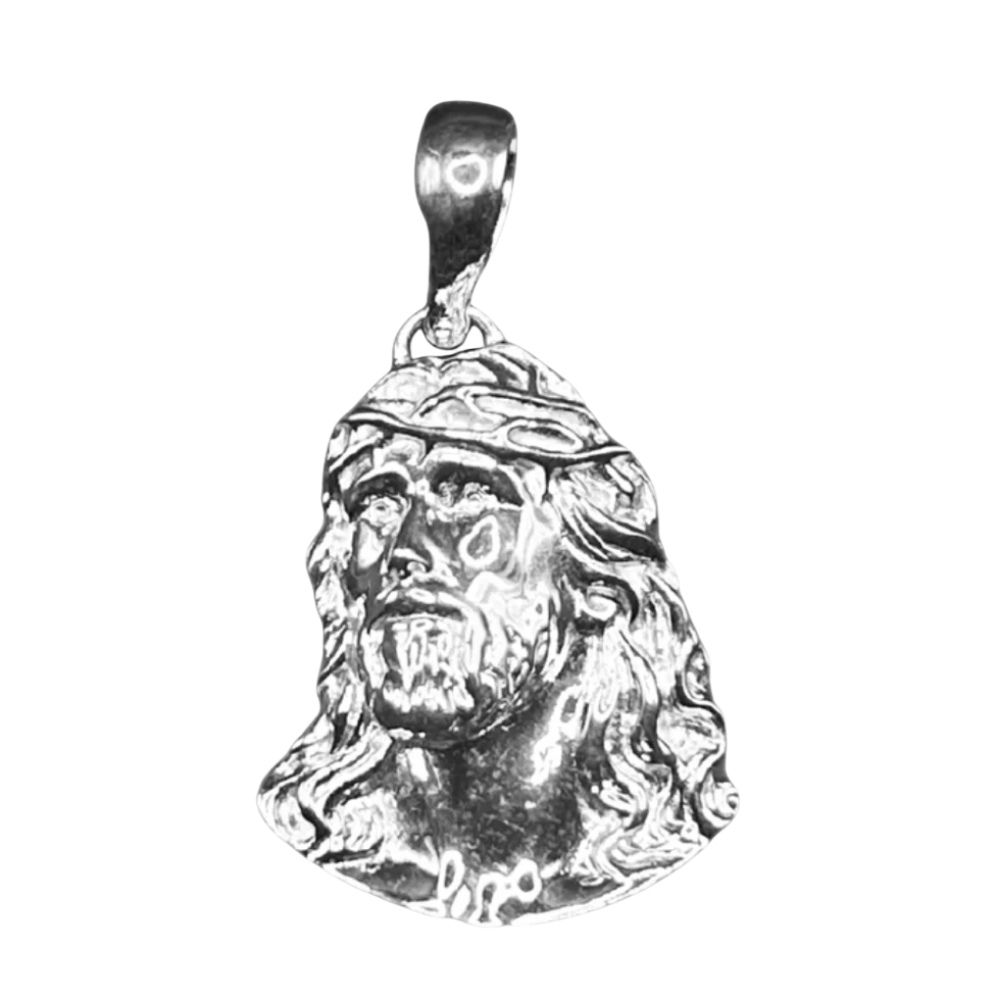 ZILVEREN JEZUS PIECE HANGER M - 925 ZILVER -