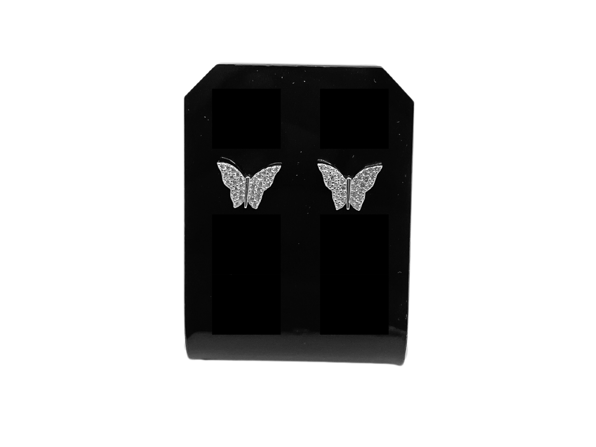 Silver butterfly earrings 