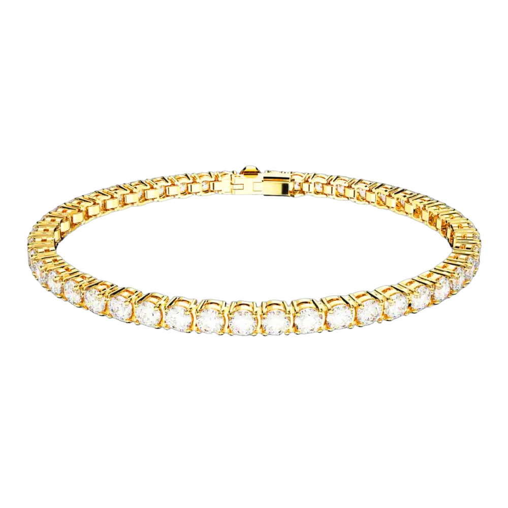 GOUDEN 'TENNIS' ARMBAND - 925 zilver -