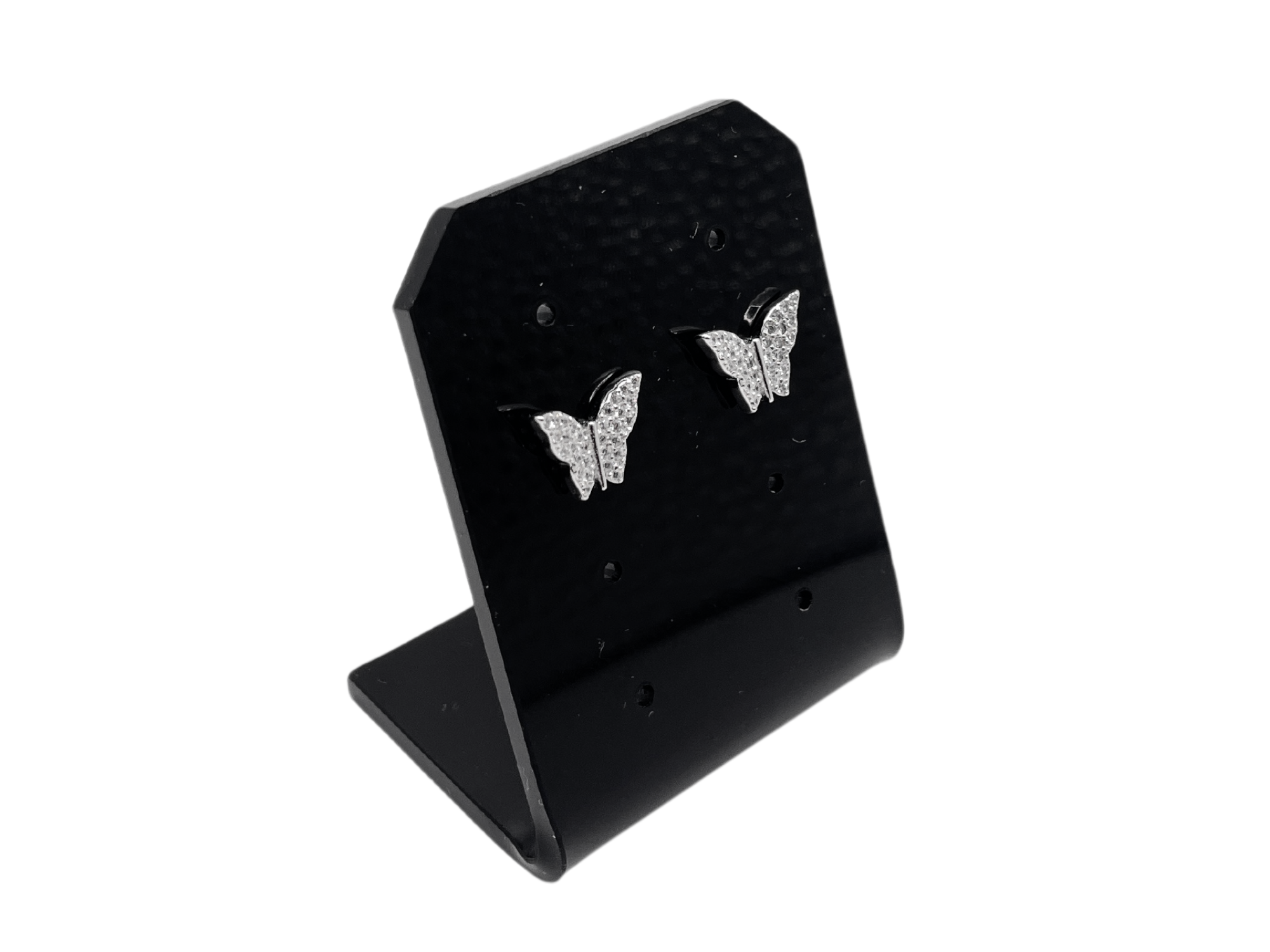 Silver butterfly earrings 