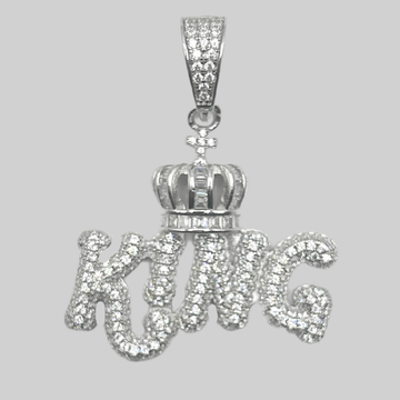 Zilveren king hanger - 925 zilver -