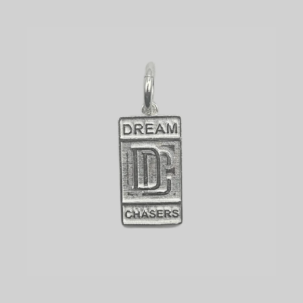 Silver plate small dream chaser pendant