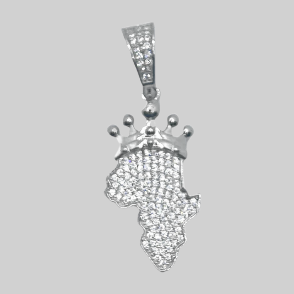 Afrika hanger - 925 zilver -