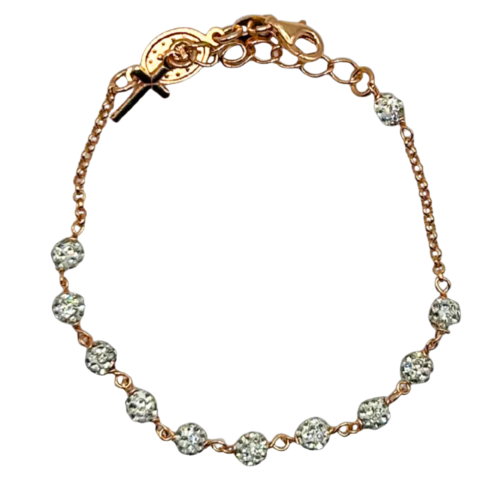 ROSÉ ROZENKRANS armband - 925 ZILVER ICED OUT -