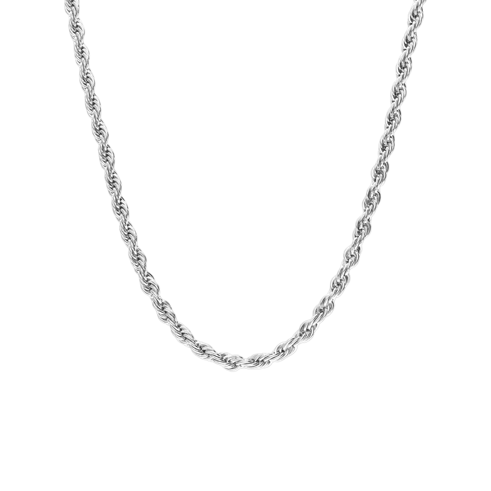 ZILVEREN 3 MM 'ROPE' KETTING - 925 ZILVER -