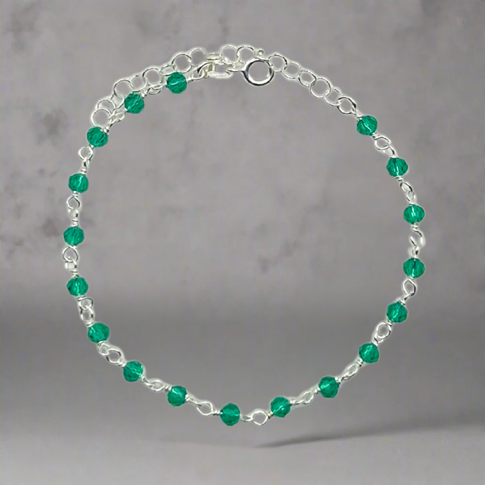 Kralen armband - 925 zilver -