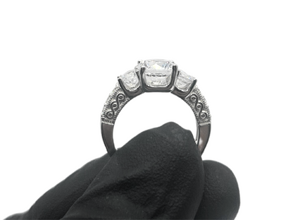 Princessen ring iced out - 925 zilver -
