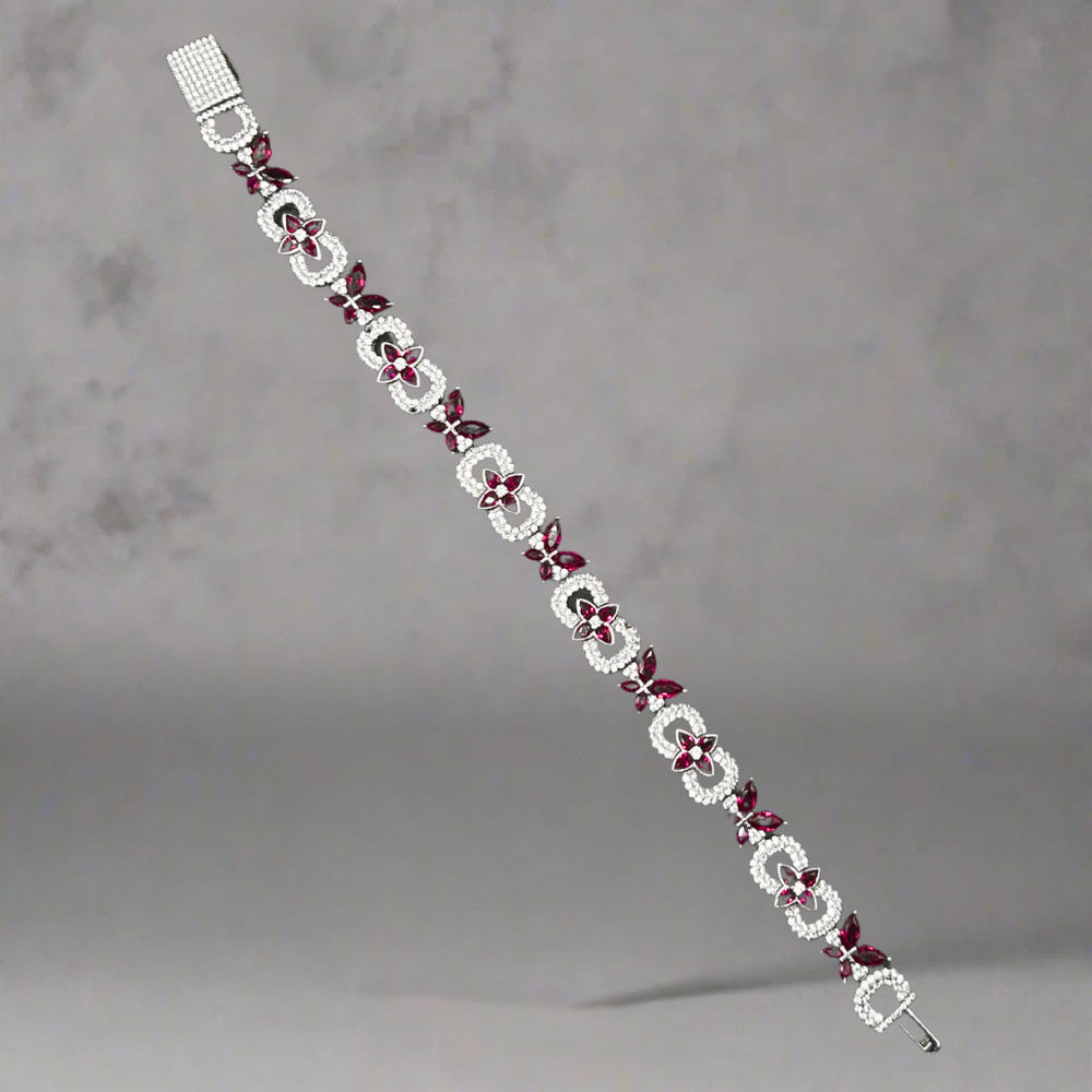 ICED OUT 'VLINDER' ARMBANDEN - 925 ZILVER -