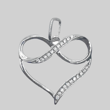 Zilveren hart hanger - 925 zilver -