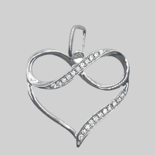 Silver heart pendant