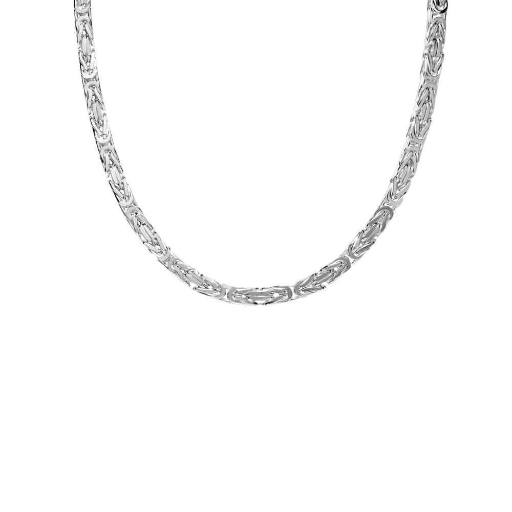 4 MM koningsketting - 925 zilver -