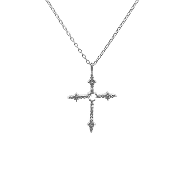 ICED OUT KRUIS KETTING - 925 ZILVER -