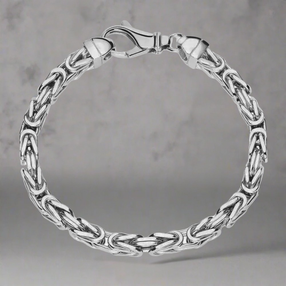 5 MM koningsarmband - 925 zilver -