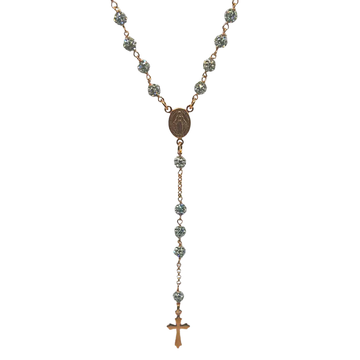 ROSÉ ROZENKRANS CHAIN - 925 ZILVER ICED OUT -