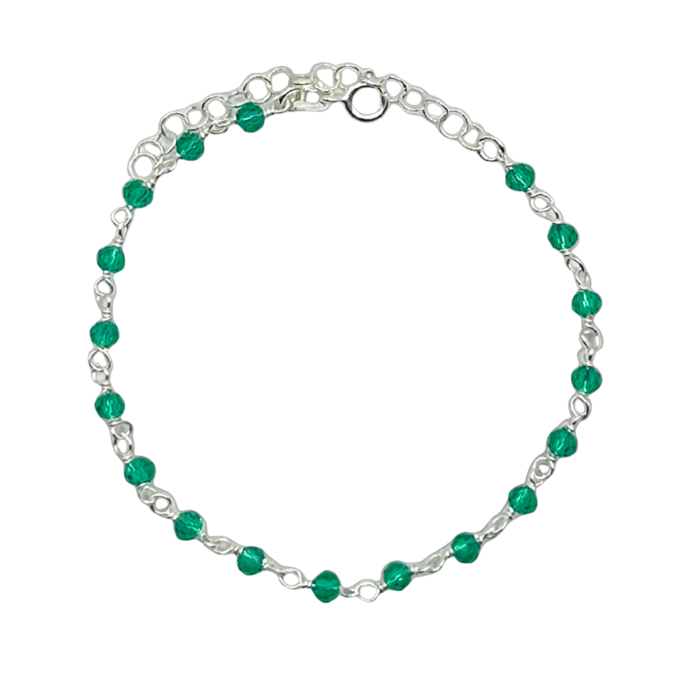 Kralen armband - 925 zilver -