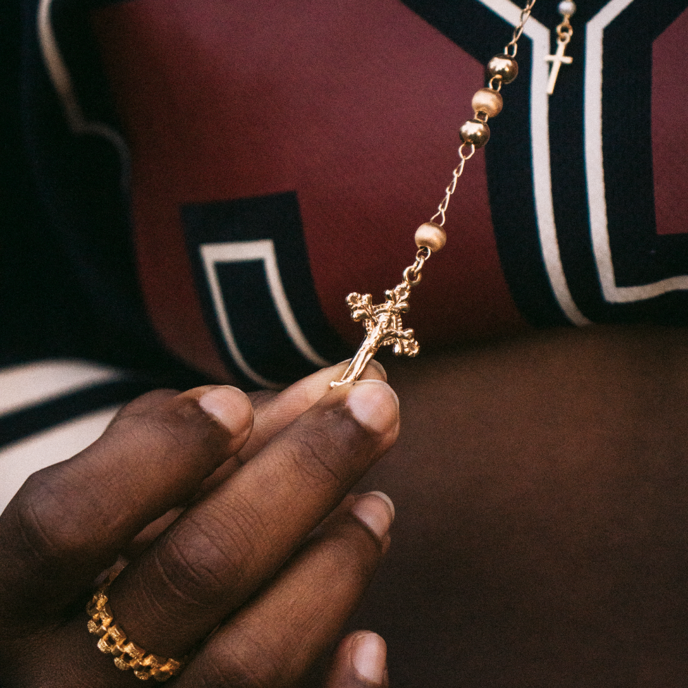 GOLD-PLATED ROSARY CHAIN - 925 SILVER