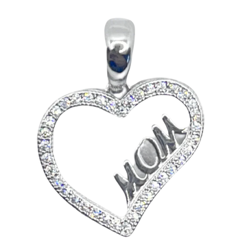 Zilveren MOM hanger - 925 zilver -