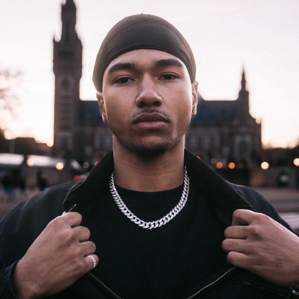 ZILVEREN ICED OUT 'CUBAN' KETTING - 925 ZILVER