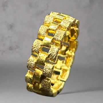 14 KARAAT 'SCHAKELRING' - 14 KARAAT GOUD -