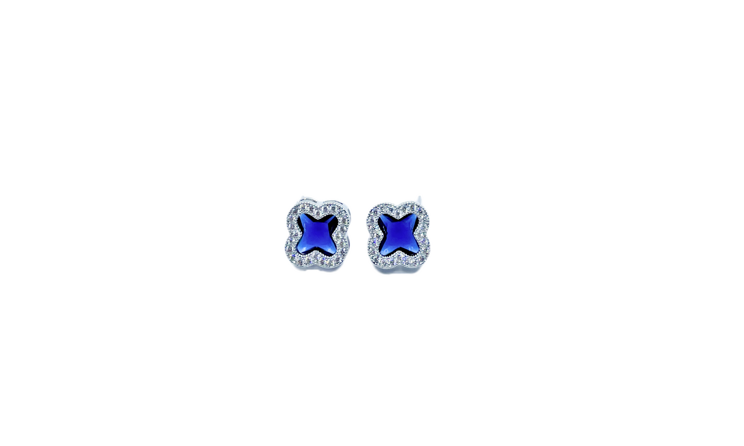 Stainless steel flower earrings