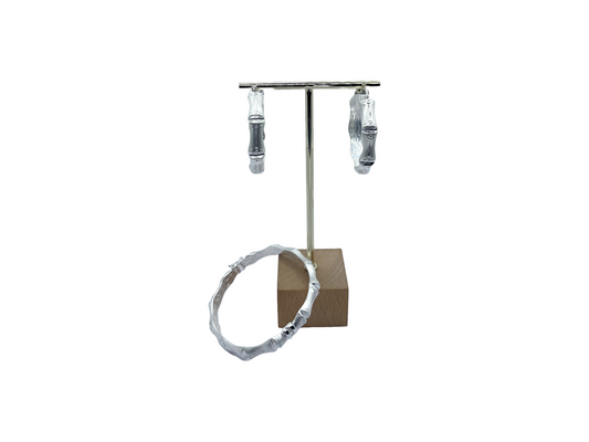 Silver bamboo set