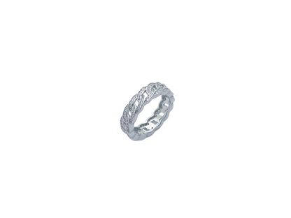 Bague cubaine Zilveren