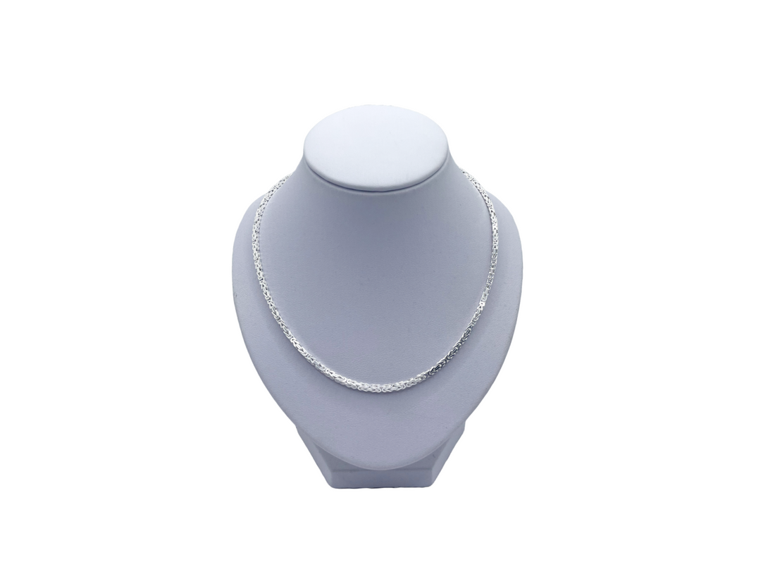 2 MM konings ketting - 925 zilver -