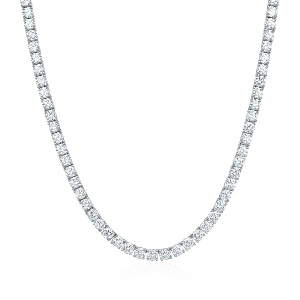 ZILVEREN 'TENNIS' MOISSANITE DIAMANTEN CHAIN - 925 ZILVER -