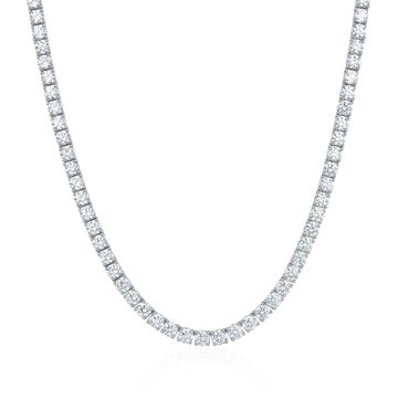 ZILVEREN 'TENNIS' MOISSANITE DIAMANTEN CHAIN - 925 ZILVER -