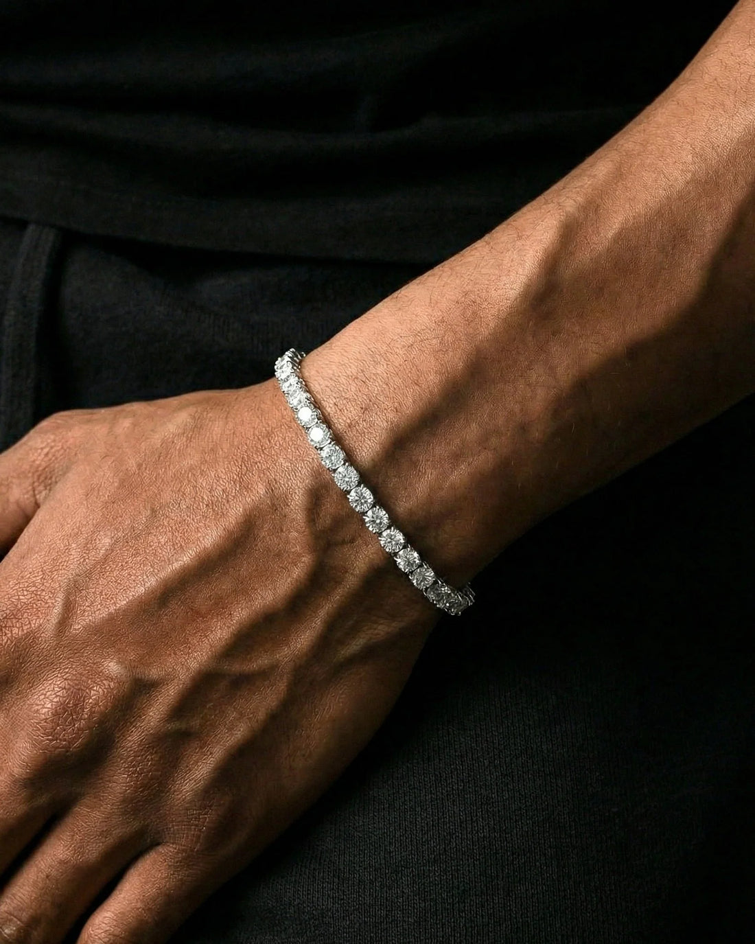 4 MM SILVER TENNIS BRACELET - 925 SILVER -